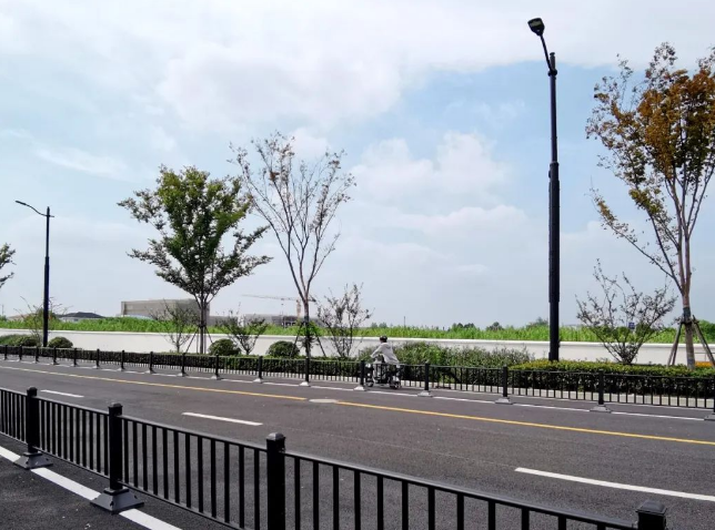 虹桥国际中央商务区长宁片区这条新建的道路通车了！