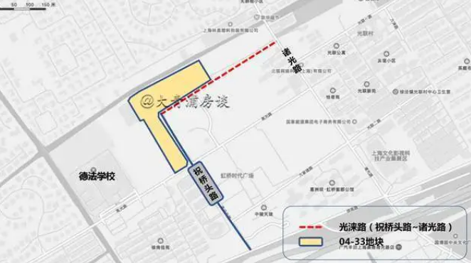 虹桥商务区及拓展区青浦徐泾片区2条新建道路方案设计公示